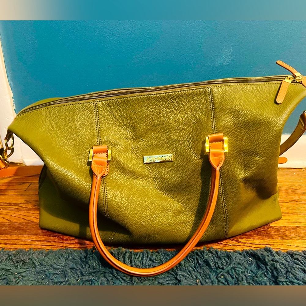 Joy + Iman Vegan Leather Duffle (LARGE)